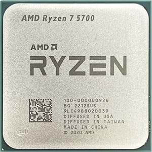  AMD RYZEN 7 5700 20MB 8çekirdekli VGA YOK AM4 65w Kutusuz+Fansız