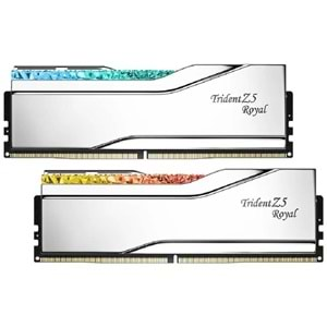 GSKILL 32GB (2X 16GB) DDR5 7200MHZ CL34 RGB DUAL KIT PC RAM TZ5 ROYAL SILVER F5-7200J3445G16GX2-TR5S