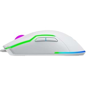 GameBooster M18 Inferno 2.4ghz RGB Aydınlatmalı Beyaz Profesyonel Gaming Mouse