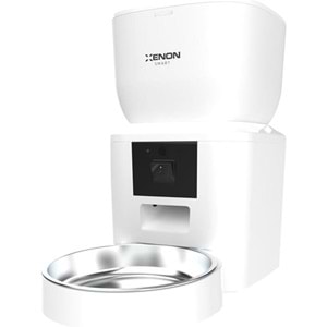XENON SMART X8604 Akıllı Otomatik Kedi Mama Kabı Beyaz