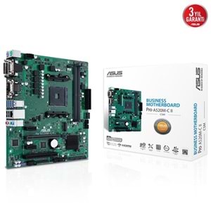 ASUS PRO A520M-C II/CSM DDR4 HDMI PCIE 4.0 AM4 mATX KURUMSAL ANAKART
