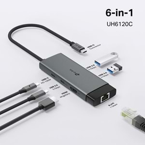 TP-LINK UH6120C USB Type-C 6-Port Hub