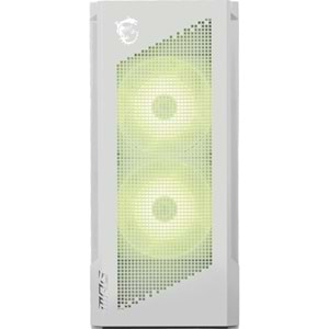 MSI MPG VELOX 300R BEYAZ TEMPERLİ 2 X 120 MM ARGB 1X 120MM FAN GAMİNG BİLGİSAYAR KASASI