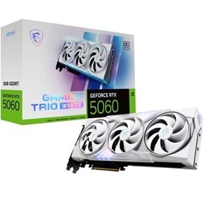 MSI 8GB RTX5060 GAMING TRIO OC WHITE GDDR7 128bit HDMI-DP PCIE 5.0 BEYAZ