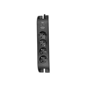 S-LINK SPG3041 2m 2xUSB=2.4a 3G1.5mm2 900 Joule 4'lü Akım Korumalı Siyah Priz