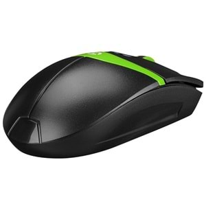 Everest SM-220 Usb Siyah/Yeşil 1200dpi 3D Optik Kablolu Mouse