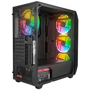 RAMPAGE 600W 80+ BRONZE ZUKO GAMING MID-TOWER PC KASASI