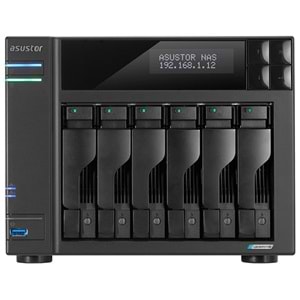 ASUSTOR AS6706T-16GB CELERON QC- 16GB RAM- 6-diskli Nas Server (Disksiz)