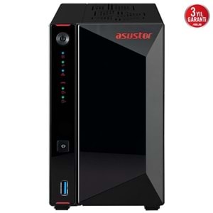 ASUSTOR AS5402T-16GB CELERON N5105-16GB RAM-2-diskli Nas Sunucu (Disksiz)