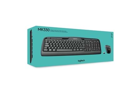 LOGITECH MK330 Kablosuz Q Trk Siyah Multimedya Klavye - Mouse Set Set 920-003988