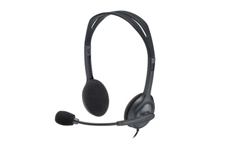 LOGITECH H110 Stereo 3.5mm Jack Gri Mikrofonlu Kulaklık 981-000271