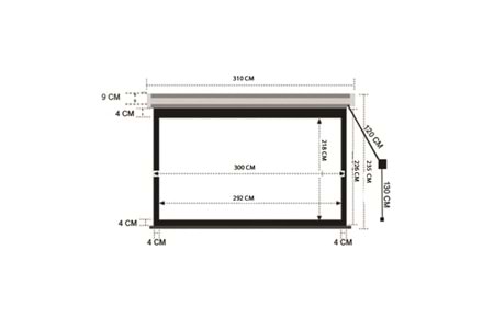 CODEGEN EX30 300x225 Motorlu Projeksiyon Perdesi