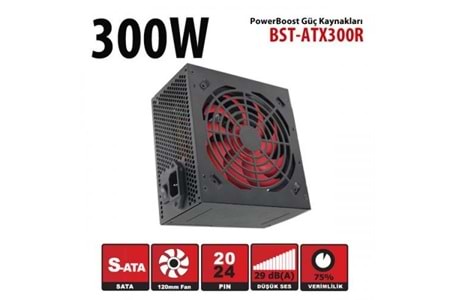 PowerBOOST 300W BST-ATX300R 12cm Fanlı Power Supply