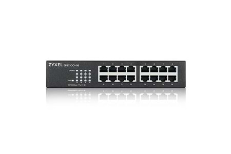 ZyXEL 16port GS1100-16 GIGABIT Yönetilemez Switch Masaüstü