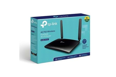 TP-LINK ARCHER MR200 AC750 Dual Band EV Ofis Tipi 4G LTE Router