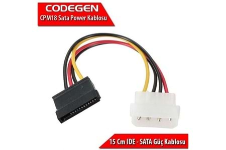 CODEGEN CPM18 HDD (Harddisk) Sata Power Kablosu 10lu paket