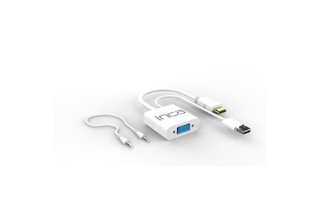 INCA IVTH-01 0.15metre VGA- HDMI Görüntü Adaptörü Beyaz 1080p