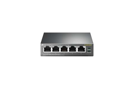 TP-LINK 5port 63w 4port PoE TL-SG1005P GIGABIT Yönetilemez Switch