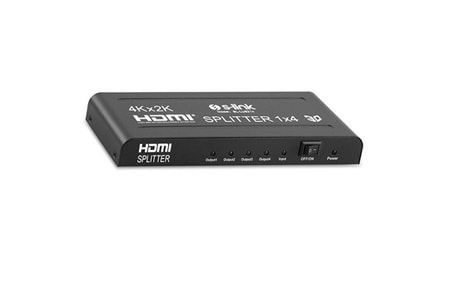 S-LINK 4port SL-LU6214 1port HDMI (giriş) 4port HDMI (çıkış) 4K HDMI Splitter