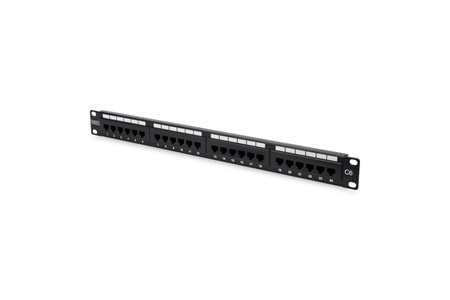 DIGITUS 1U 24port Cat6 Utp Bakır Patch Panel DN-91624U