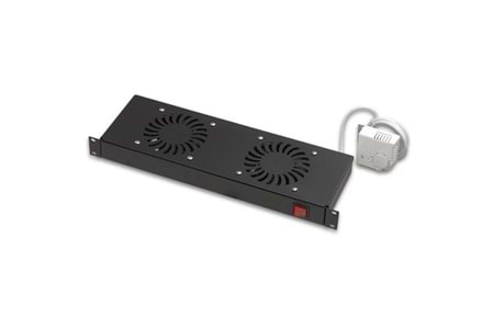 AGER Dikili Tip 2li Termostatlı Siyah Fan Modülü VG-F2T-A-S1