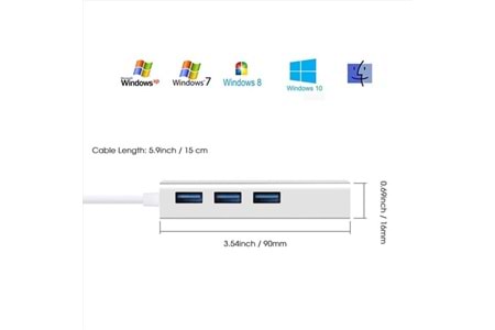 CODEGEN CDG-CNV41 Gigabit 1port USB 3.0 Ethernet,3x USB Çoklayıcı