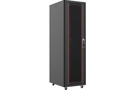 AGER 32U 600x600mm Dikili Tip Siyah Kabinet Vega AG-VB32U6060S1 Cam Kapak