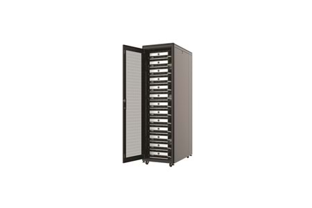 AGER 26U 800x800mm Dikili Tip Siyah Kabinet Vega AG-VB26U8080S1 Cam Kapak