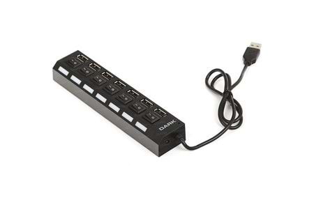 DARK Connect Master DK-AC-USB272 7port USB 2.0 Siyah USB Çoklayıcı Hub Anahtarlı