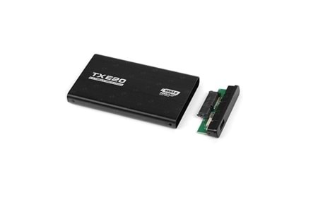 TX USB 3.0 TXACE20 Sata Alüminyum Harddisk Kutusu Siyah