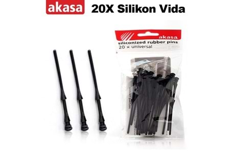 AKASA AK-MX003 20 x Sessizleştirici Silikon Fan Vidası