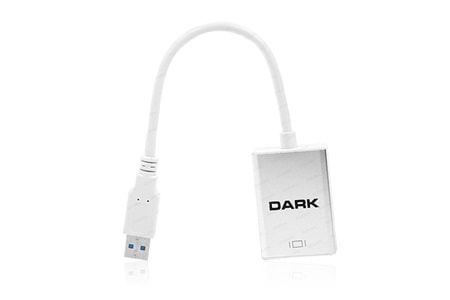 DARK UGA33 DK-AC-UGA33 0.15metre USB-HDMI Çevirici Adaptör Gümüş