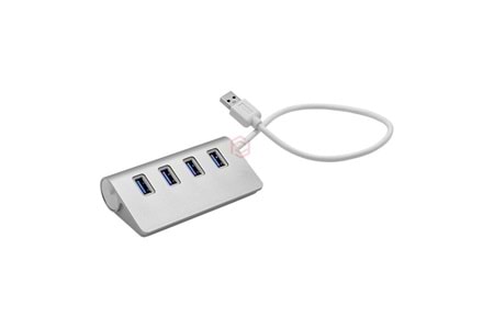FRISBY FA-7660US 4port USB 3.0 Gümüş USB Çoklayıcı Hub Alüminyum