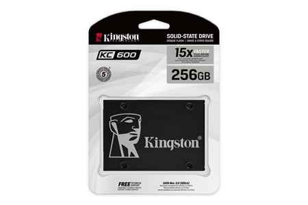 KINGSTON 256GB KC600 SKC600/256 550- 500MB/s SSD SATA-3 Kurumsal Disk