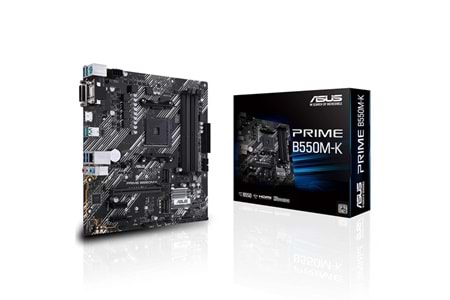 ASUS PRIME B550M-K DDR4 M2 PCIe NVME HDMI DVI PCIe 16X v4.0 AM4 mATX