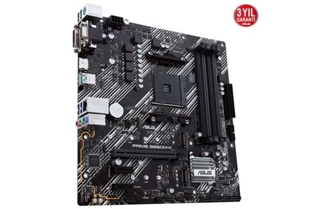 ASUS PRIME B550M-K DDR4 M2 PCIe NVME HDMI DVI PCIe 16X v4.0 AM4 mATX