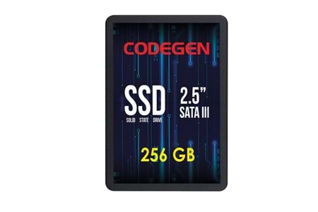 CODEGEN 256GB CDG-256GB-SSD25 560- 500MB/s SSD SATA-3 Disk