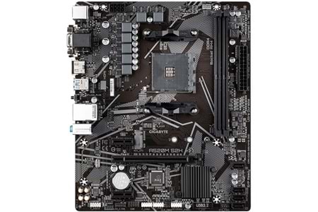 GIGABYTE A520M-S2H DDR4 M2 PCIe NVME HDMI DVI PCIe 16X v4.0 AM4 mATX