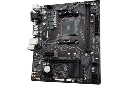 GIGABYTE A520M-S2H DDR4 M2 PCIe NVME HDMI DVI PCIe 16X v4.0 AM4 mATX