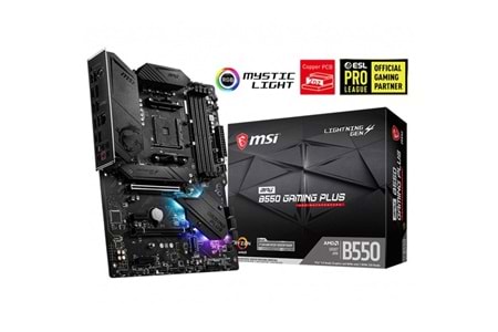 MSI MPG B550 GAMING PLUS DDR4 M2 PCIe NVME HDMI DP PCIe 16X v4.0 AM4 ATX
