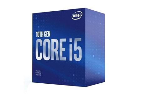 INTEL CORE i5 10400F 12MB 6çekirdekli VGA YOK 1200p 65w Kutulu+Fanlı