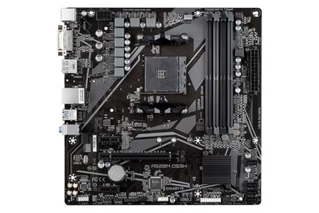 GIGABYTE A520M-DS3H DDR4 M2 PCIe NVME HDMI DVI DP PCIe 16X v3.0 AM4 mATX