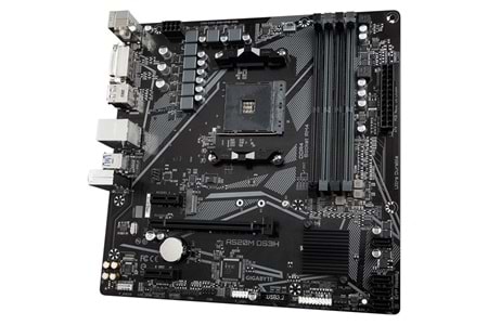 GIGABYTE A520M-DS3H DDR4 M2 PCIe NVME HDMI DVI DP PCIe 16X v3.0 AM4 mATX