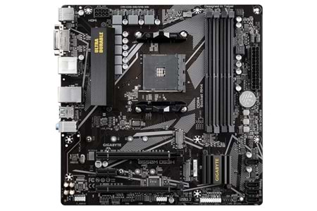 GIGABYTE B550M-DS3H DDR4 HDMI DVI PCIe 16X v4.0 AM4 mATX