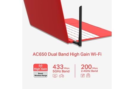 MERCUSYS MU6H AC650 Dual Band USB 3.0 Kablosuz Adaptör