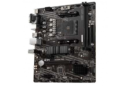 MSI A520M PRO DDR4 M2 PCIe NVME HDMI DP PCIe 16X v3.0 AM4 mATX