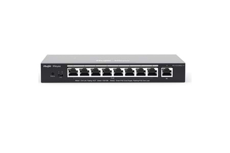 RUIJIE 8port 120w FULL PoE REYEE RG-ES209GC-P GIGABIT Yönetilebilir Switch Masaüstü