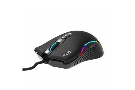 INCA IMG-GT15 USB RGB Led Aydınlatmalı 4800dpi Gaming Optic Siyah Mouse