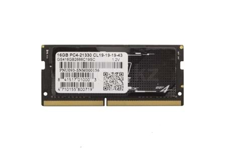 GEIL 16GB DDR4 2666MHZ CL19 NOTEBOOK RAM GS416GB2666C19SC