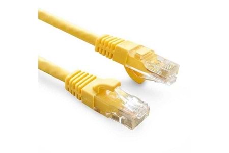 ODS 1m CAT6 Utp LSZH Saf Bakır Sarı Patch Kablo